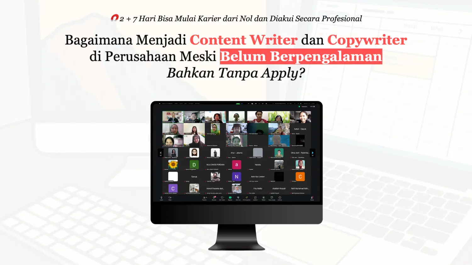 Kursus Content Writer + Copywriter (Pelatihan dan Sertifikasi)