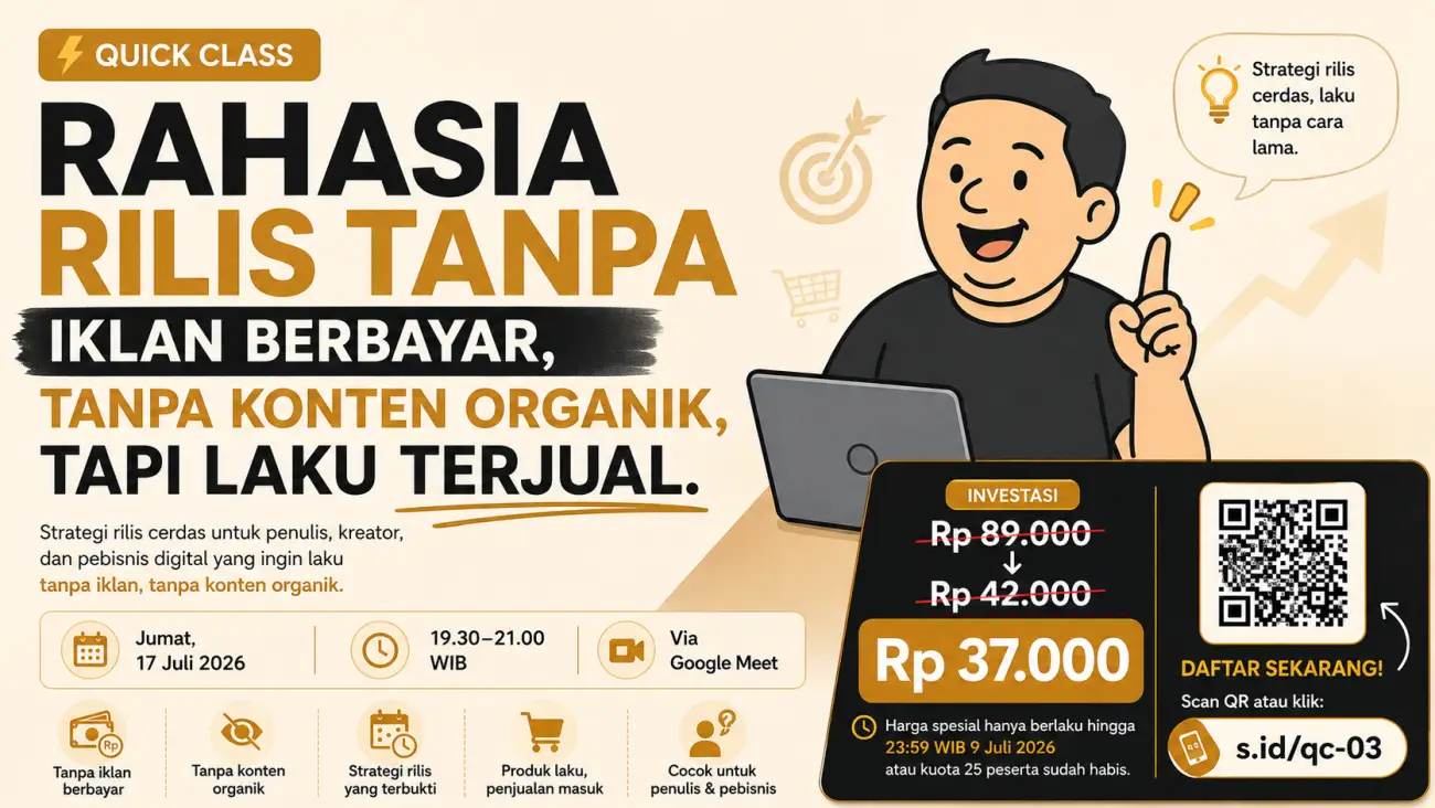 Rahasia Rilis Tanpa Iklan Berbayar, Tanpa Konten Organik, Tapi Laku Terjual