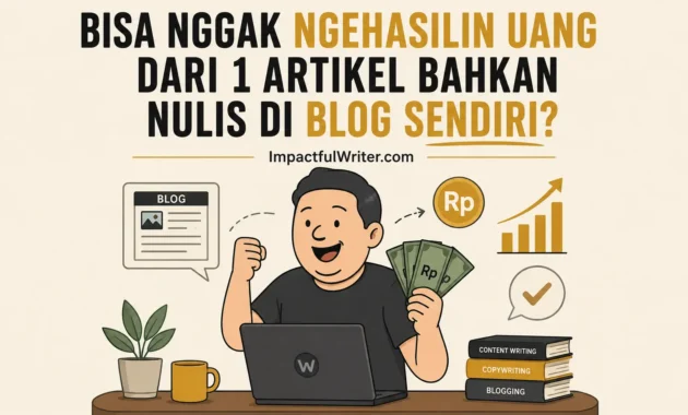 bisa nggak ngehasilin uang dari 1 artikel